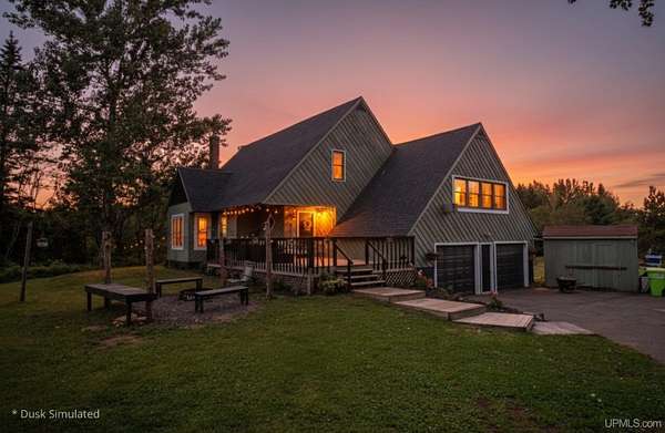 4 Acres of Residential Land with Home for Sale in Atlantic Mine, Michigan