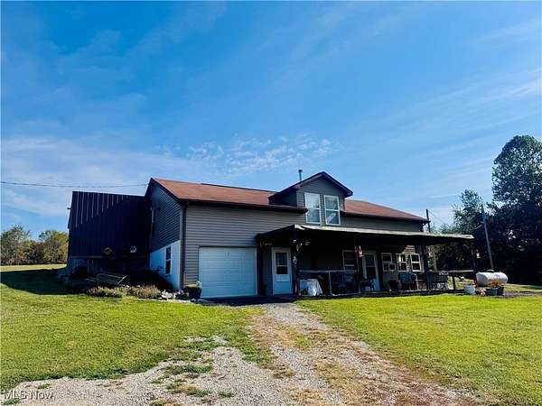 5 Acres of Residential Land with Home for Sale in Stockport, Ohio