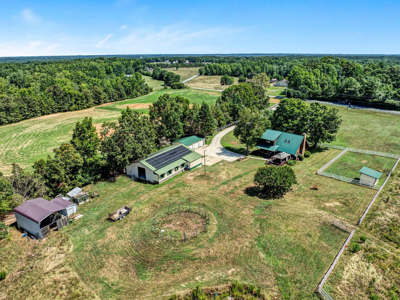 24 Acres of Agricultural Land with Home for Sale in Gray Court, South Carolina