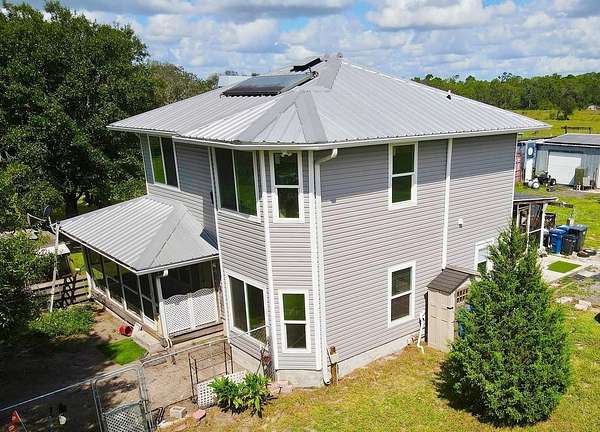 5 Acres of Residential Land with Home for Sale in Myakka City, Florida