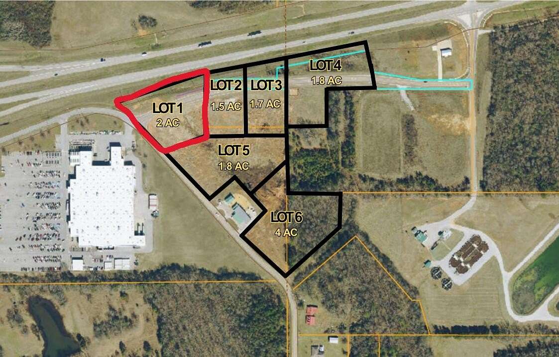 2 Acres of Commercial Land for Sale in Pontotoc, Mississippi