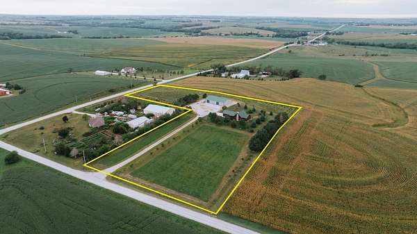7 Acres of Residential Land with Home for Sale in Louisville, Nebraska