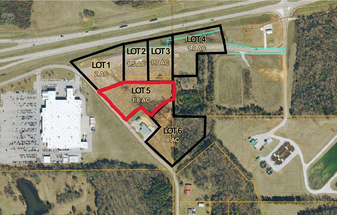 1.8 Acres of Commercial Land for Sale in Pontotoc, Mississippi