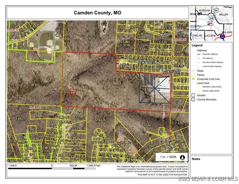 60 Acres of Land for Sale in Camdenton, Missouri