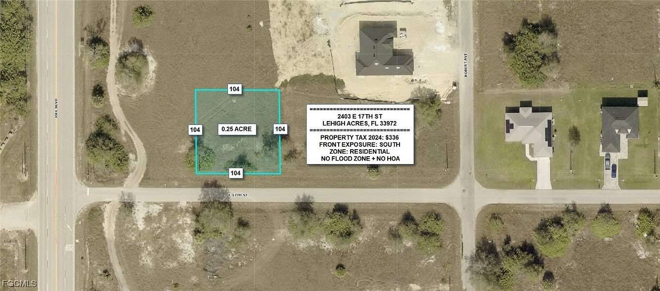0.25 Acres of Residential Land for Sale in Lehigh Acres, Florida