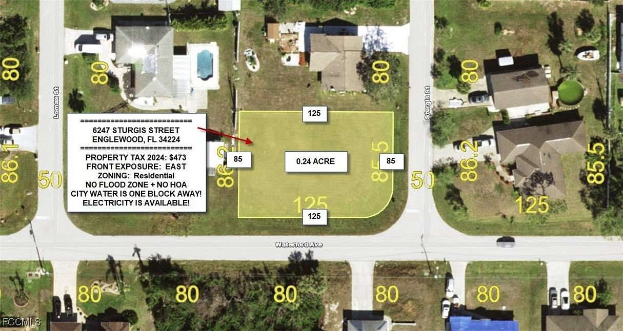 0.24 Acres of Residential Land for Sale in Englewood, Florida