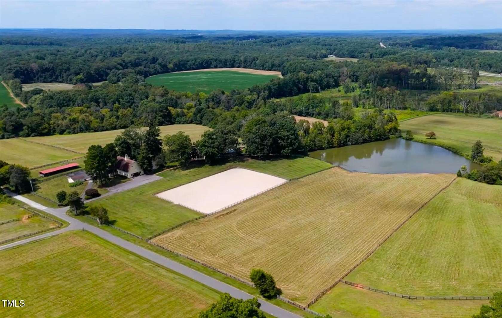 32 Acres of Agricultural Land with Home for Sale in Rougemont, North Carolina
