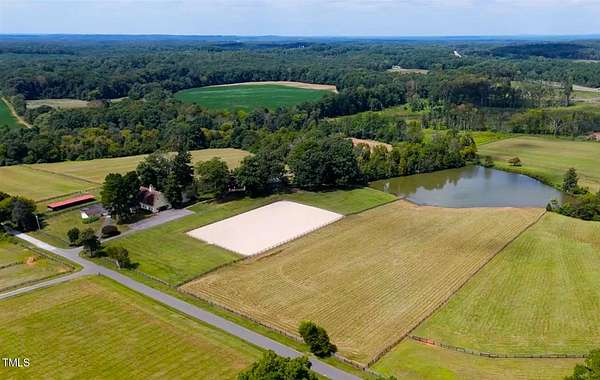 32 Acres of Agricultural Land with Home for Sale in Rougemont, North Carolina