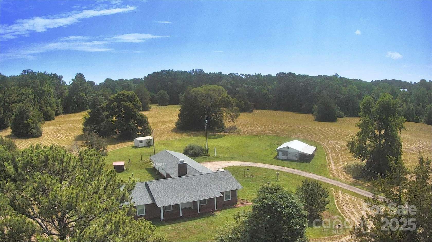50 Acres of Agricultural Land with Home for Sale in Rutherfordton, North Carolina
