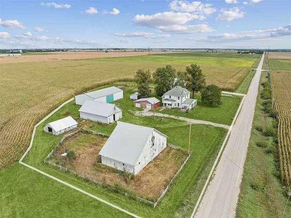 1.84 Acres of Land with Home for Sale in Wapsinonoc Township, Iowa