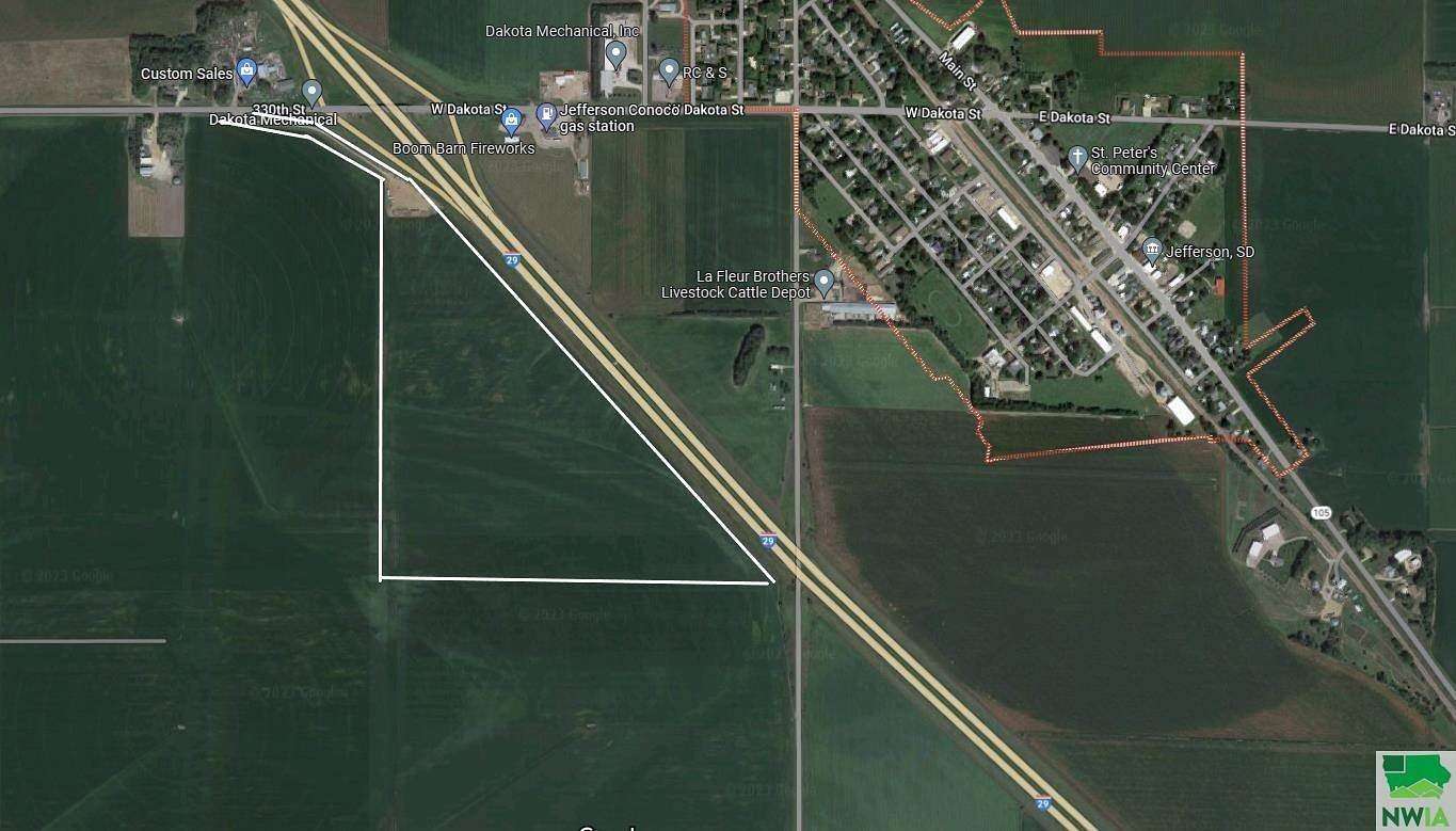 13.7 Acres of Commercial Land for Sale in Jefferson, South Dakota