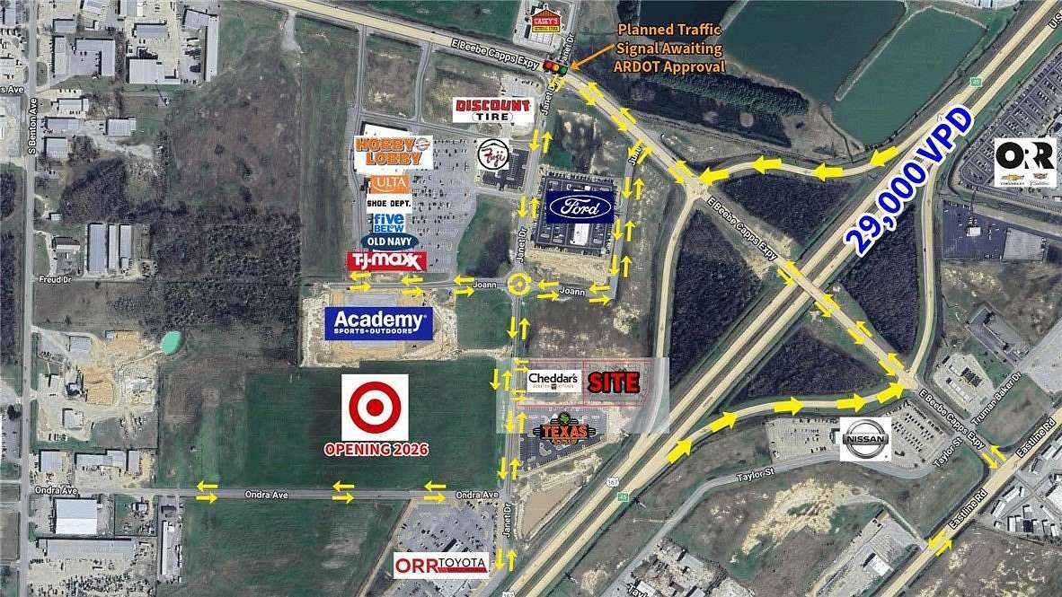 1.8 Acres of Commercial Land for Sale in Searcy, Arkansas
