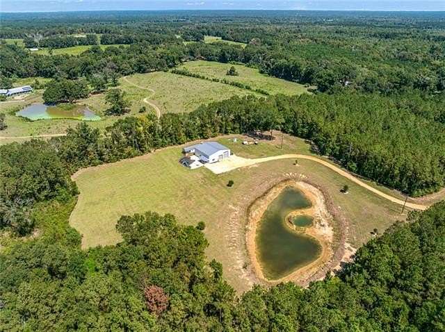 18.5 Acres of Land with Home for Sale in Franklinton, Louisiana