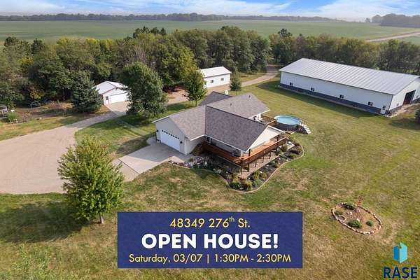 9.23 Acres of Land with Home for Sale in Canton, South Dakota