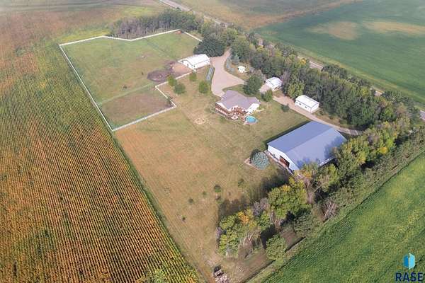 9.23 Acres of Land with Home for Sale in Canton, South Dakota