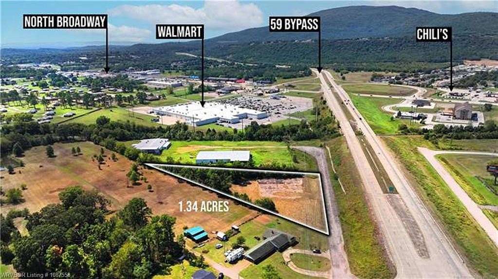 1.34 Acres of Commercial Land for Sale in Poteau, Oklahoma