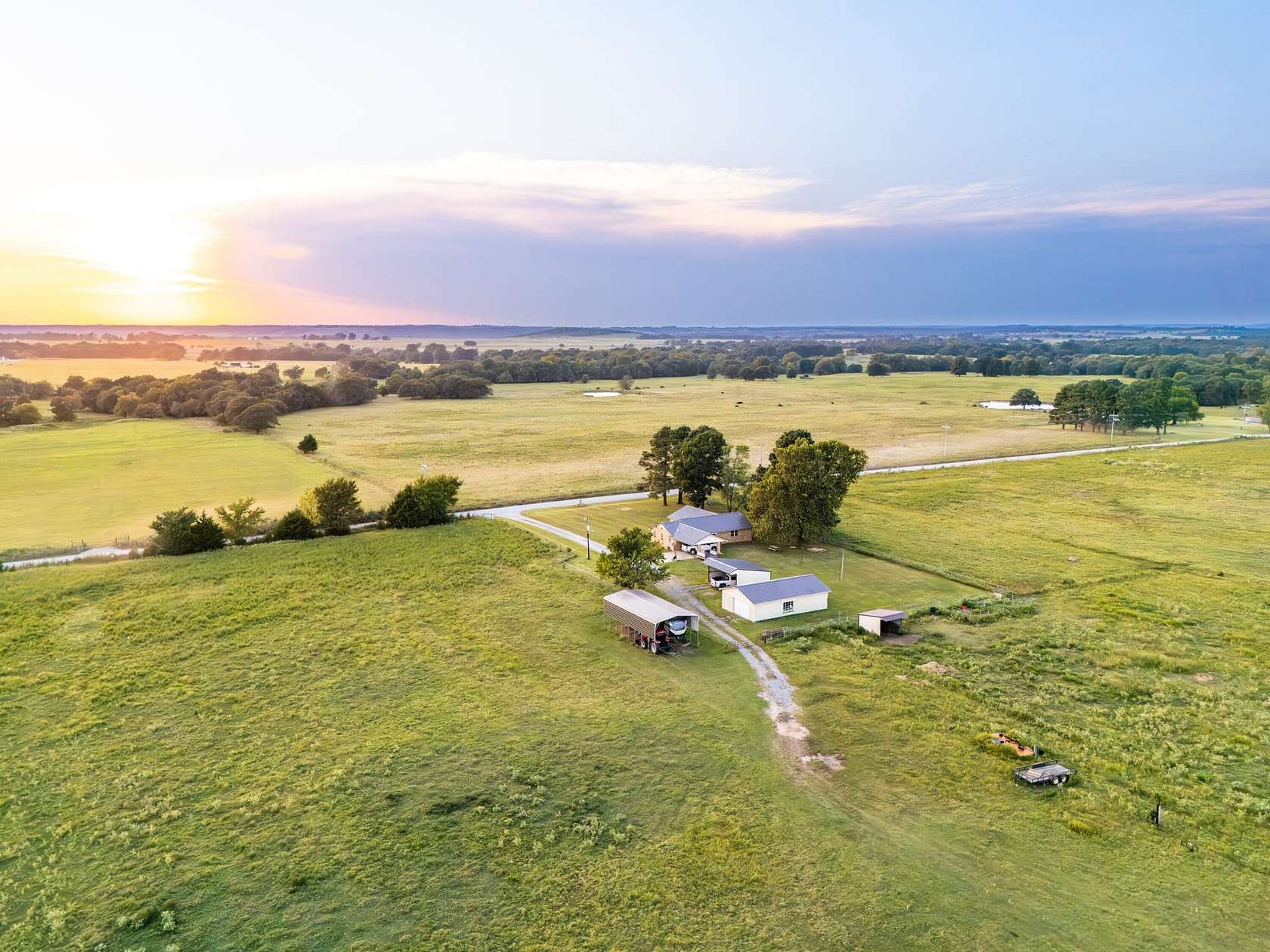 59.2 Acres of Land with Home for Sale in Stuart, Oklahoma