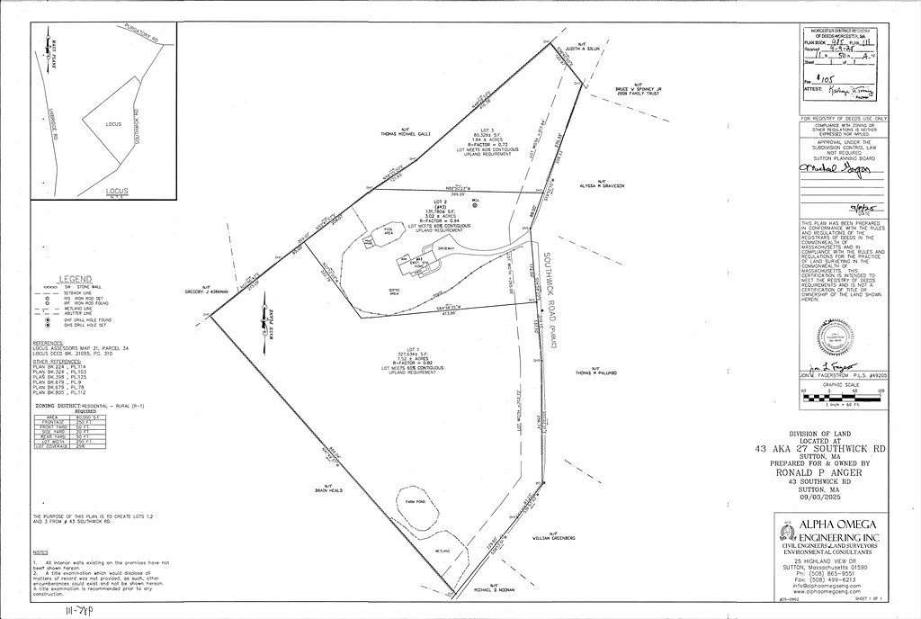 1.84 Acres of Residential Land for Sale in Sutton, Massachusetts