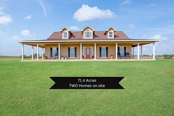 71.4 Acres of Agricultural Land with Home for Sale in Kenefic, Oklahoma