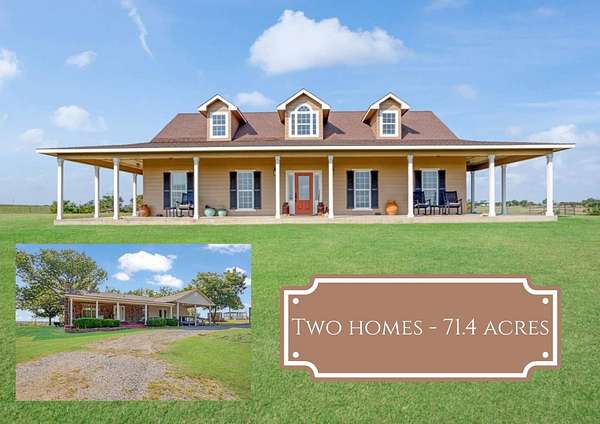 71.4 Acres of Agricultural Land with Home for Sale in Kenefic, Oklahoma
