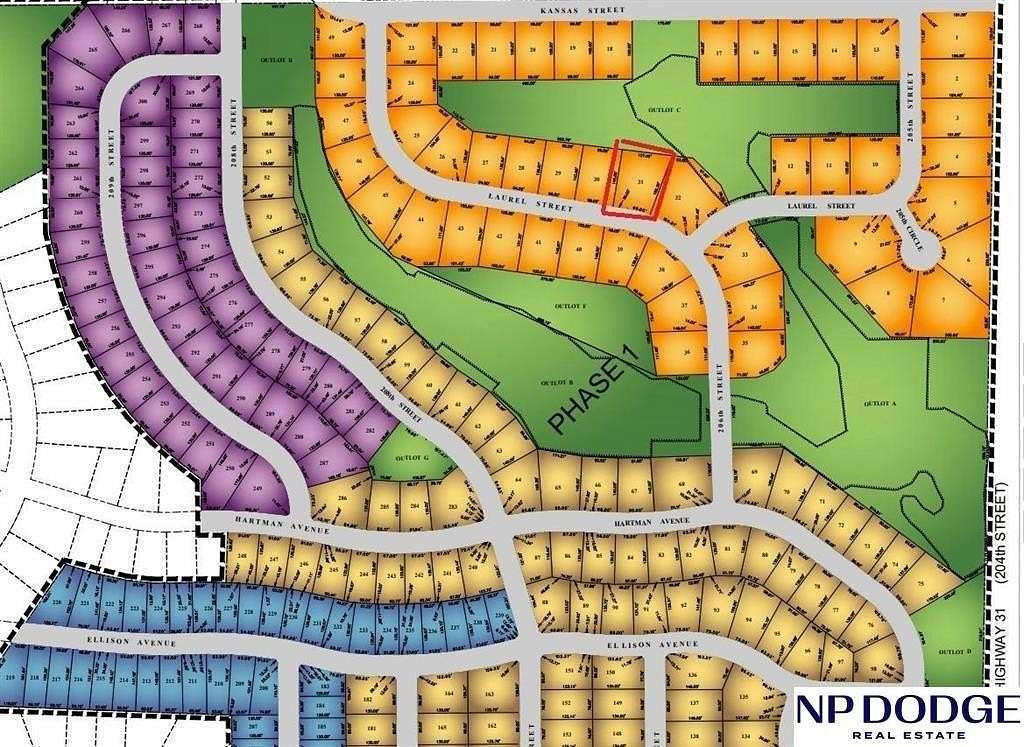 0.39 Acres of Residential Land for Sale in Elkhorn, Nebraska