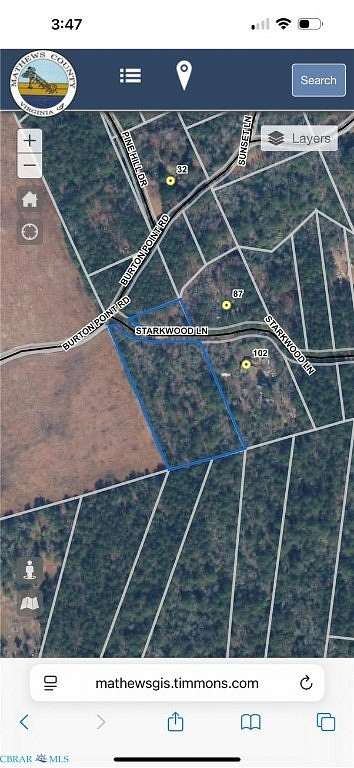 3.66 Acres of Residential Land for Sale in Hallieford, Virginia