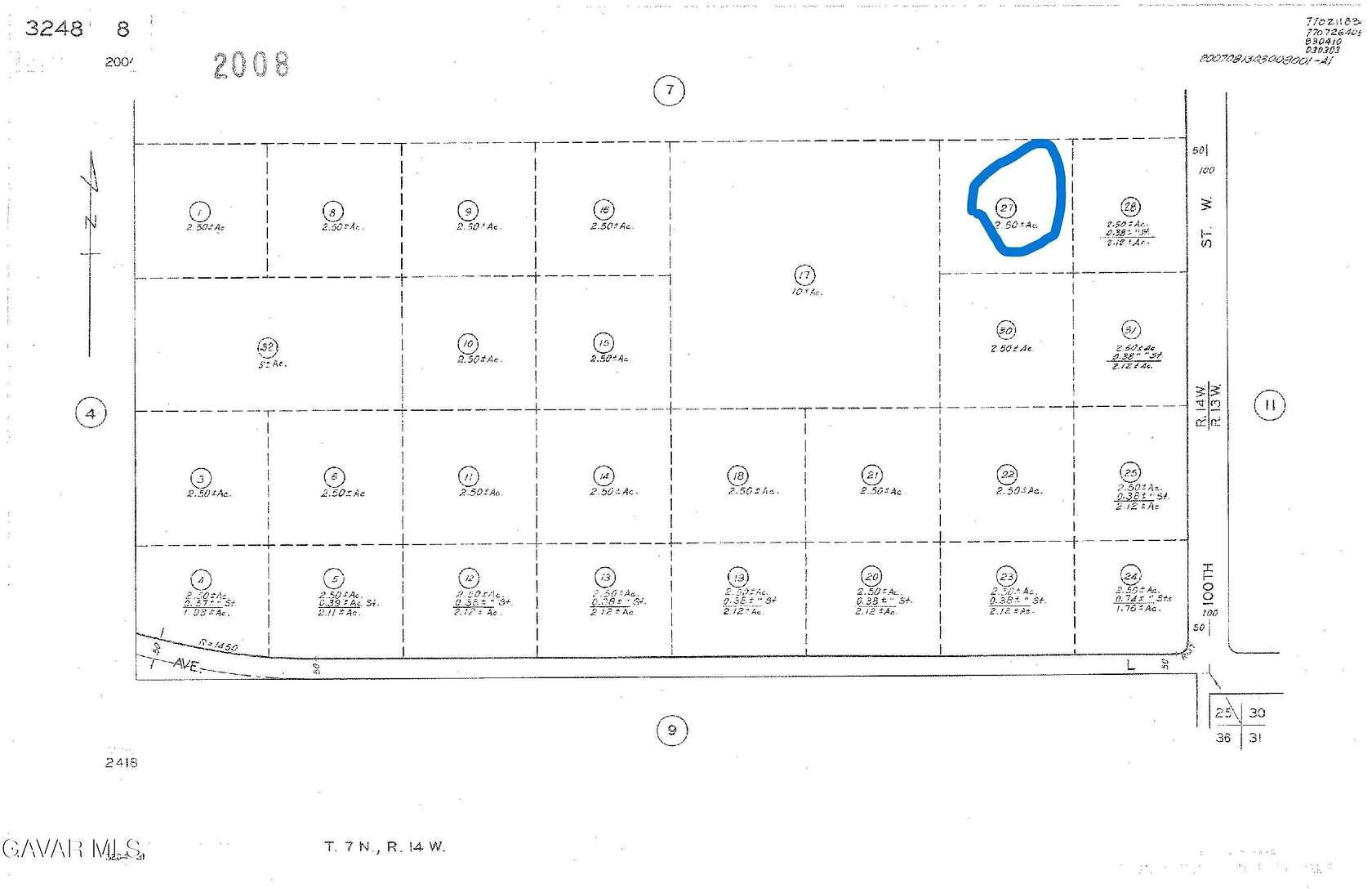 2.46 Acres of Residential Land for Sale in Lancaster, California