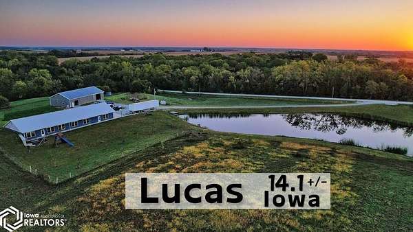 14.1 Acres of Land with Home for Sale in Chariton, Iowa