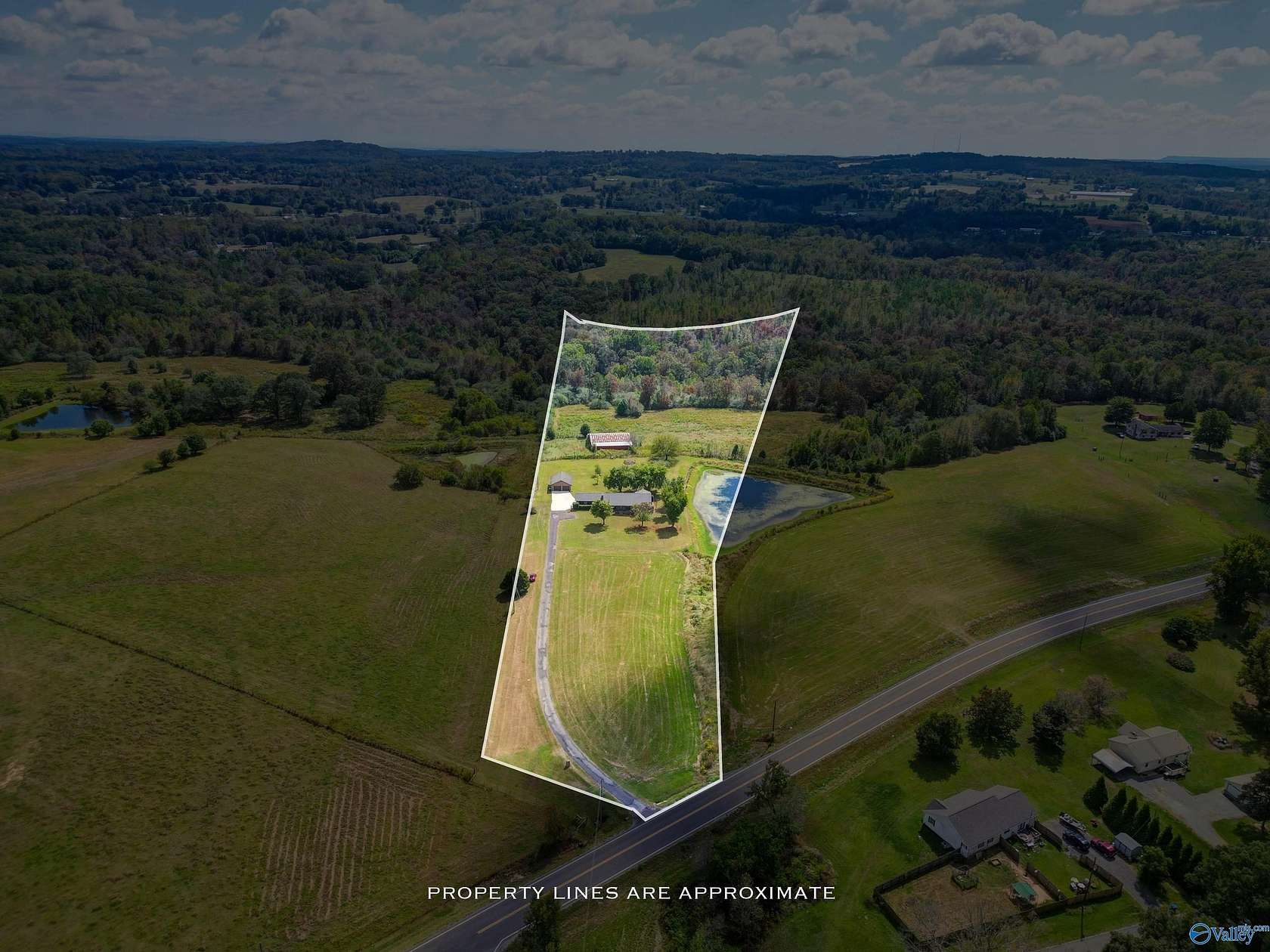 10.3 Acres of Land with Home for Sale in Boaz, Alabama