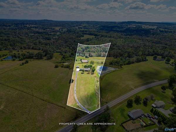 10.3 Acres of Land with Home for Sale in Boaz, Alabama