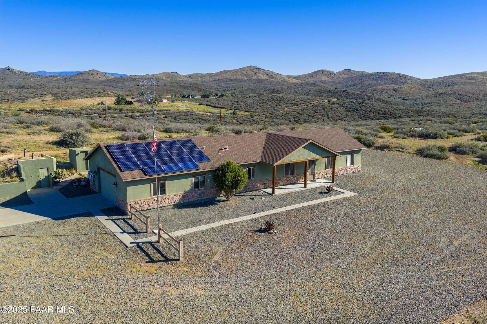 7.12 Acres of Residential Land with Home for Sale in Mayer, Arizona