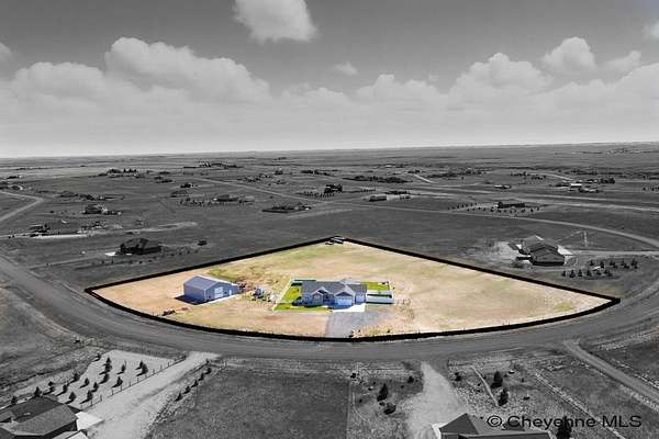 4.54 Acres of Land with Home for Sale in Cheyenne, Wyoming
