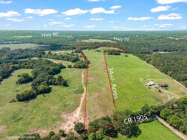 34 Acres of Land for Sale in Fruitvale, Texas