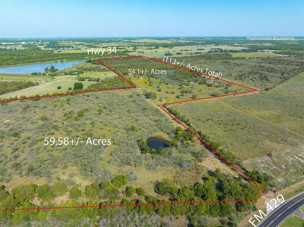 114 Acres of Recreational Land & Farm for Sale in Terrell, Texas