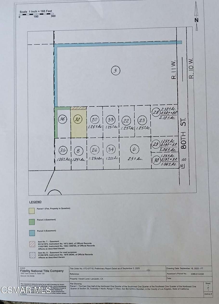 1.29 Acres of Land for Sale in Lancaster, California