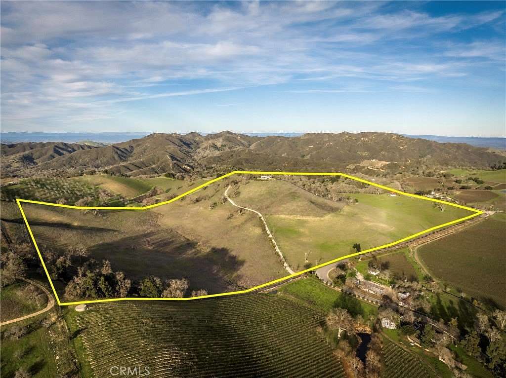 86 Acres of Agricultural Land with Home for Sale in Paso Robles, California