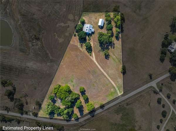5 Acres of Residential Land with Home for Sale in Brenham, Texas