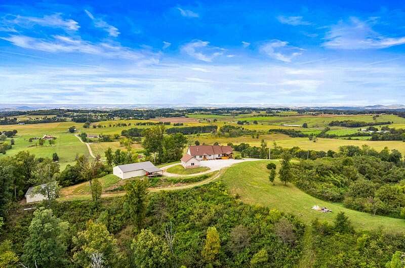 63.7 Acres of Agricultural Land with Home for Sale in Jefferson City, Tennessee