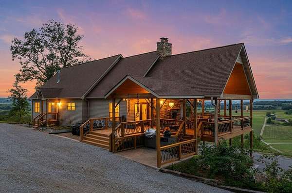 63.7 Acres of Agricultural Land with Home for Sale in Jefferson City, Tennessee