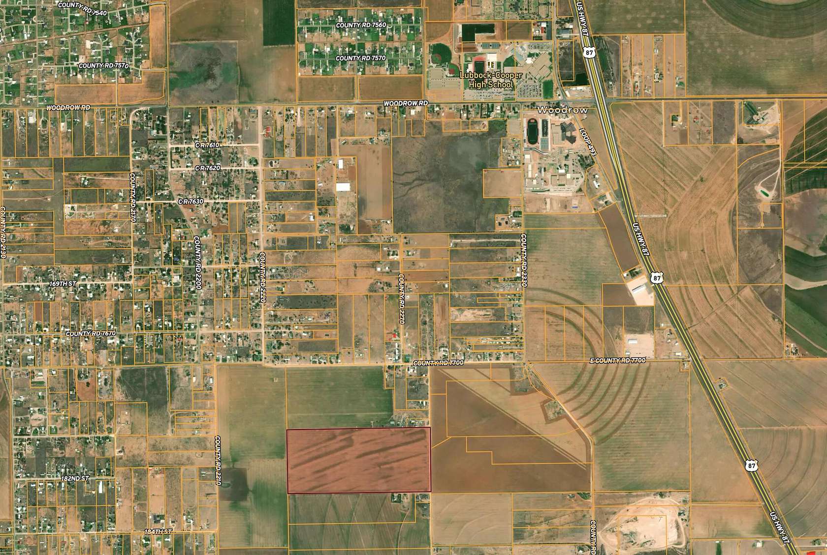 86.7 Acres of Land for Sale in Lubbock, Texas
