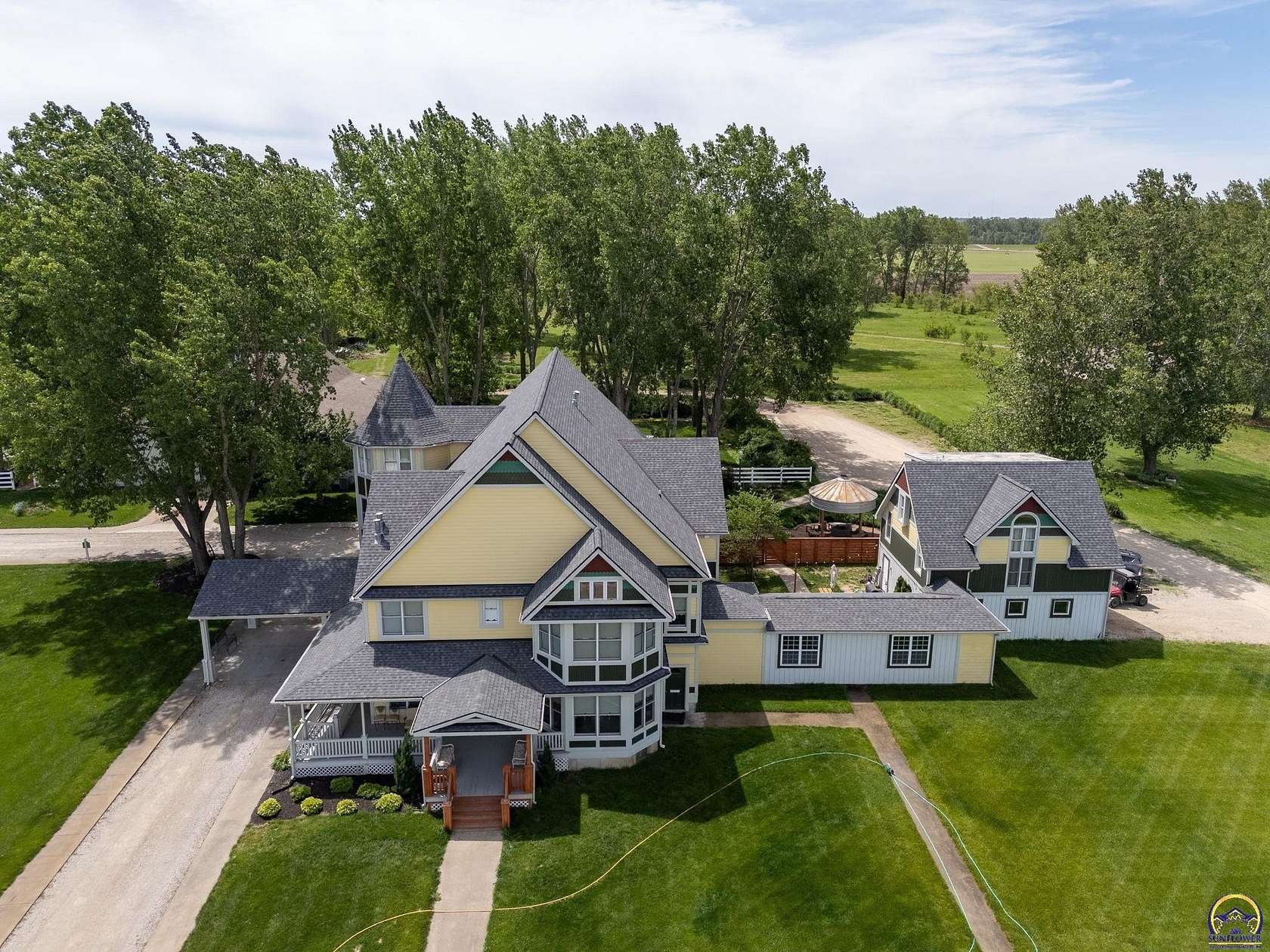 6.1 Acres of Residential Land with Home for Sale in Lawrence, Kansas