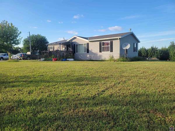 10.2 Acres of Recreational Land with Home for Sale in Oskaloosa, Kansas
