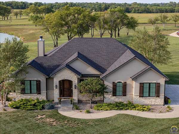 13.8 Acres of Recreational Land with Home for Sale in Berryton, Kansas