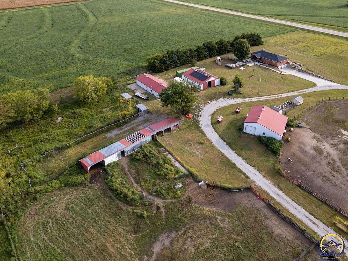 19.6 Acres of Land with Home for Sale in Nortonville, Kansas