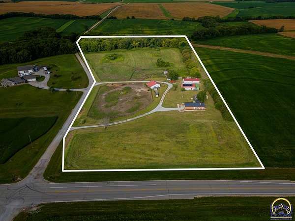 19.6 Acres of Land with Home for Sale in Nortonville, Kansas