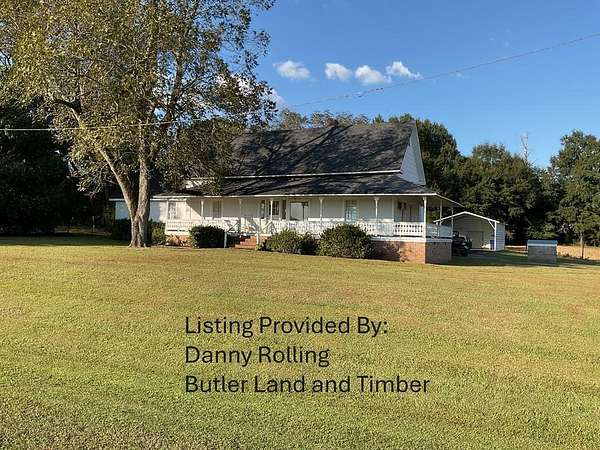 4 Acres of Residential Land with Home for Sale in Rutledge, Alabama