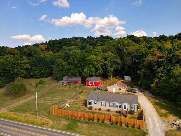 22.7 Acres of Land with Home for Sale in Rosedale, Indiana