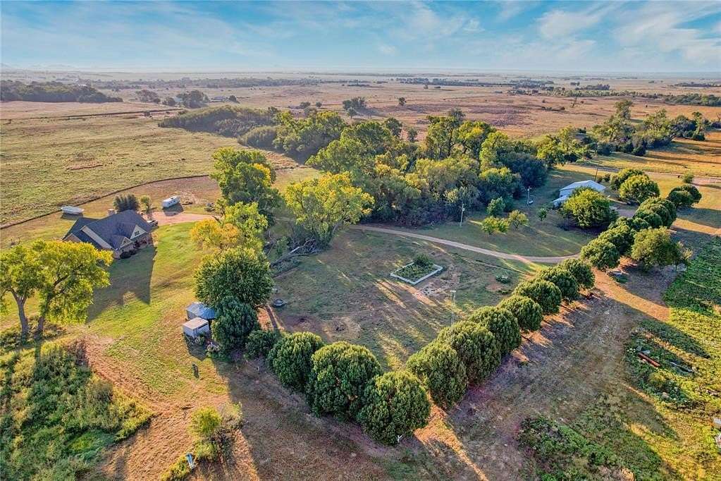80 Acres of Agricultural Land with Home for Sale in Mangum, Oklahoma