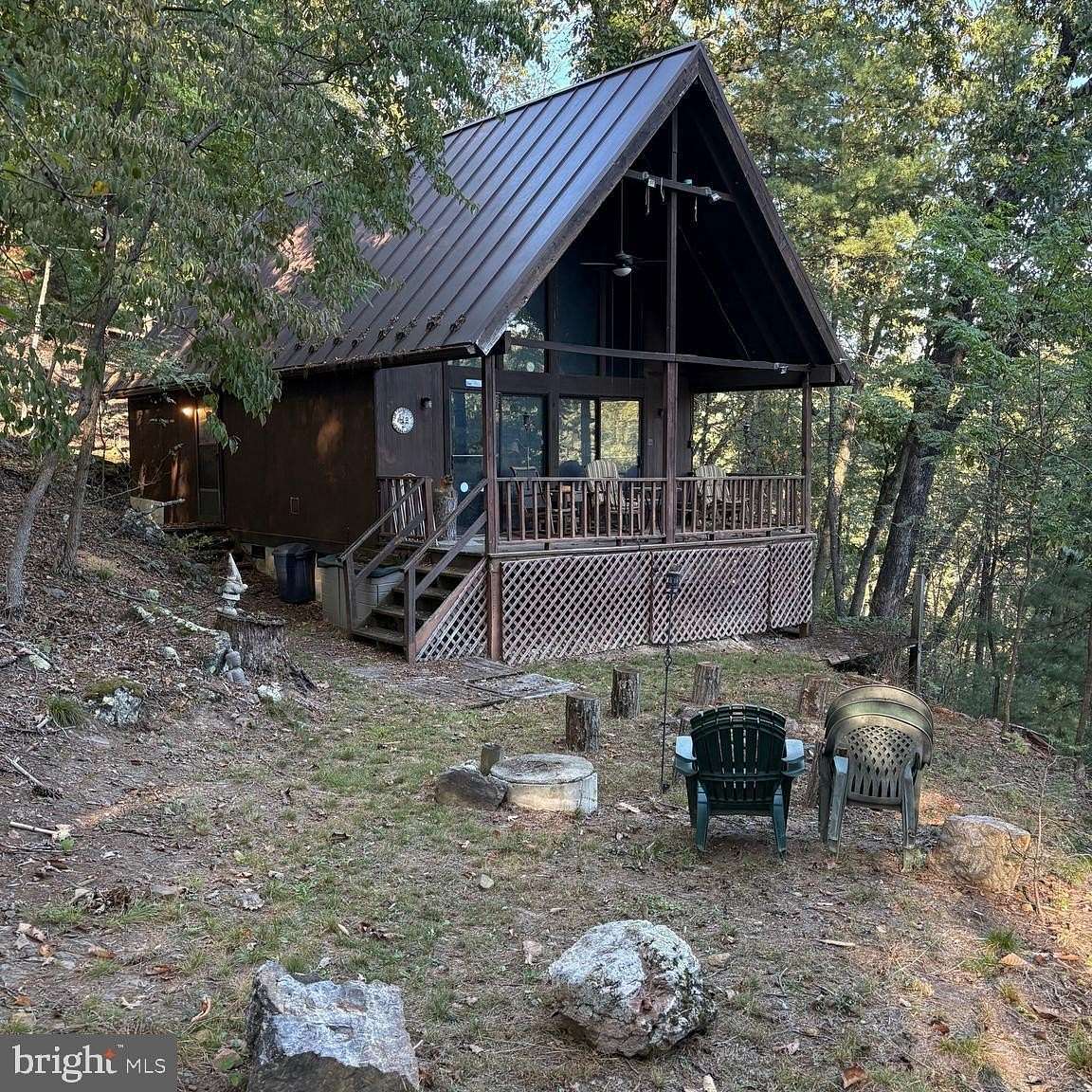 10 Acres of Recreational Land with Home for Sale in Capon Bridge, West Virginia