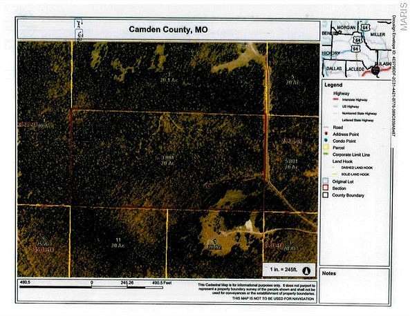 20 Acres of Recreational Land for Sale in Richland, Missouri